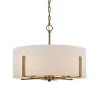 Home Decorators Collection Manhattan 4-Light Aged Brass Chandelier with Cream Colored Drum Shade -Home Decorators Soldes aged brass home decorators collection chandeliers hd 1537 i 64 1000