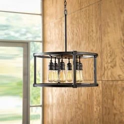 Home Decorators Collection Romaro Row 6-Light Aged Bronze Dinette Chandelier -Home Decorators Soldes aged bronze home decorators collection chandeliers hd 1265 i 40 1000