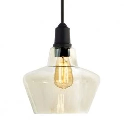 Home Decorators Collection 1-Light Aged Bronze Pendant with Amber Plated Glass Shade and Vintage Bulb -Home Decorators Soldes aged bronze home decorators collection pendant lights hd 1326 i 44 1000