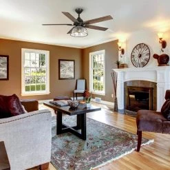 Home Decorators Collection Casun 52 in. LED Indoor Aged Iron Ceiling Fan with Remote Control and Light Kit -Home Decorators Soldes aged iron home decorators collection ceiling fans with lights 11252aiwncn c3 1000