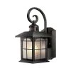 Home Decorators Collection Brimfield 14.2 in. Aged Iron 1 Light Outdoor Wall Lantern with Clear Seedy Glass Shade and 220 Motion Sensing -Home Decorators Soldes aged iron home decorators collection outdoor sconces hb7251ma 292 64 1000