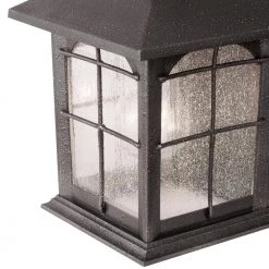 Home Decorators Collection Brimfield 14.2 in. Aged Iron 1 Light Outdoor Wall Lantern with Clear Seedy Glass Shade and 220 Motion Sensing -Home Decorators Soldes aged iron home decorators collection outdoor sconces hb7251ma 292 66 1000