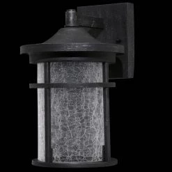 Home Decorators Collection Westbury Collection Aged Iron Outdoor LED Wall Lantern Sconce with Crackle Glass -Home Decorators Soldes aged iron home decorators collection outdoor sconces led kb 08304 40 1000