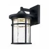 Home Decorators Collection Westbury Collection Aged Iron Outdoor LED Wall Lantern Sconce with Crackle Glass -Home Decorators Soldes aged iron home decorators collection outdoor sconces led kb 08304 64 1000