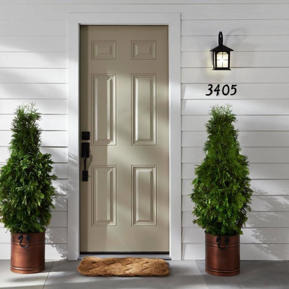 Home Decorators Collection Brimfield 12.75 in. Aged Iron 1 Light Outdoor Wall Lantern with Clear Seedy Glass Shade 4 Home Decorators Collection Brimfield 12.75 in. Aged Iron 1 Light Outdoor Wall Lantern with Clear Seedy Glass Shade - Image 2