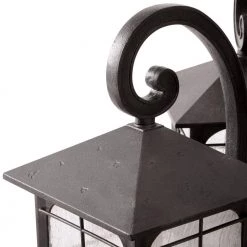 Home Decorators Collection Brimfield 88.5 in. Aged Iron 3-Head, 3-Light Outdoor Post Lamp with Clear Seedy Glass Shade -Home Decorators Soldes aged iron home decorators collection post light sets hb7019a 292 a0 1000