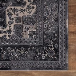 Home Decorators Collection Angora Anthracite 8 ft. x 10 ft. Medallion Area Rug -Home Decorators Soldes anthracite home decorators collection area rugs 27337 44 1000