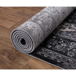Home Decorators Collection Angora Anthracite 8 ft. x 10 ft. Medallion Area Rug -Home Decorators Soldes anthracite home decorators collection area rugs 27337 fa 1000