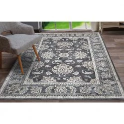 Home Decorators Collection Carlisle Anthracite 5 ft. x 6 ft. 8 in. Area Rug -Home Decorators Soldes anthracite home decorators collection area rugs 39045 1f 1000