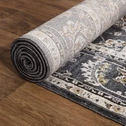 Home Decorators Collection Carlisle Anthracite 5 ft. x 6 ft. 8 in. Area Rug -Home Decorators Soldes anthracite home decorators collection area rugs 39045 fa 1000
