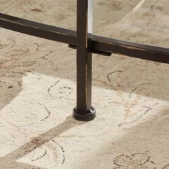 Home Decorators Collection Bella 46 in. Antique Bronze/Clear Large Oval Glass Coffee Table with Shelf -Home Decorators Soldes antique bronze home decorators collection coffee tables v183102xxb np 1d 1000