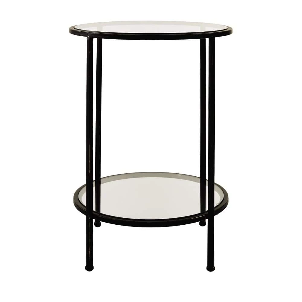 Home Decorators Collection Bella Round Antique Bronze Metal and Glass Accent Table (18 in. W x 24 in. H) 12 Home Decorators Collection Bella Round Antique Bronze Metal and Glass Accent Table (18 in. W x 24 in. H) - Image 10