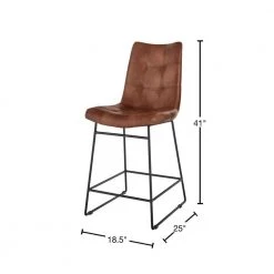 Home Decorators Collection Ivers Stitched Faux Leather Upholstered Counter Stool with Back 17 Home Decorators Collection Ivers Stitched Faux Leather Upholstered Counter Stool with Back -Home Decorators Soldes antique brown home decorators collection bar stools pjj244 pj701 40 1000