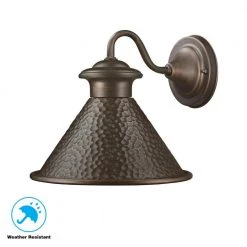 Home Decorators Collection Essen 8.375 in. Antique Copper Outdoor Wall Lamp with Metal Shade -Home Decorators Soldes antique copper home decorators collection outdoor sconces hbwi9003s86a a0 1000