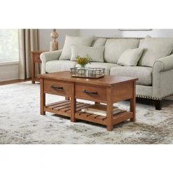 Home Decorators Collection Danforth 42 in. Antique Patina Large Rectangle Wood Coffee Table with 2-Drawers -Home Decorators Soldes antique patina home decorators collection coffee tables acb 2609 108 40 1000