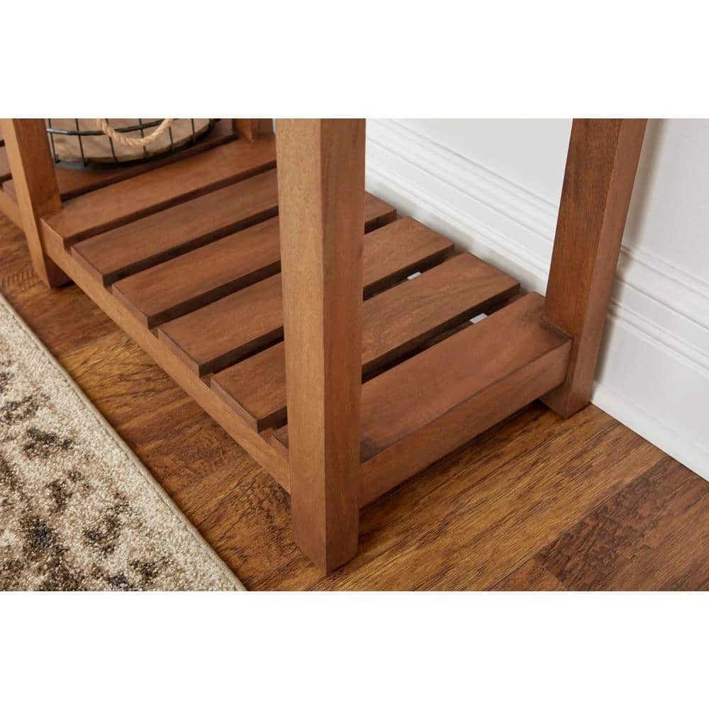 Home Decorators Collection Danforth 48 in. Antique Patina Standard Rectangle Wood Console Table with Drawers 8 Home Decorators Collection Danforth 48 in. Antique Patina Standard Rectangle Wood Console Table with Drawers - Image 6