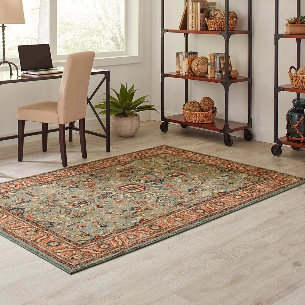 Home Decorators Collection Mariah Aquamarine 10 ft. x 13 ft. Area Rug 11 Home Decorators Collection Mariah Aquamarine 10 ft. x 13 ft. Area Rug - Image 9