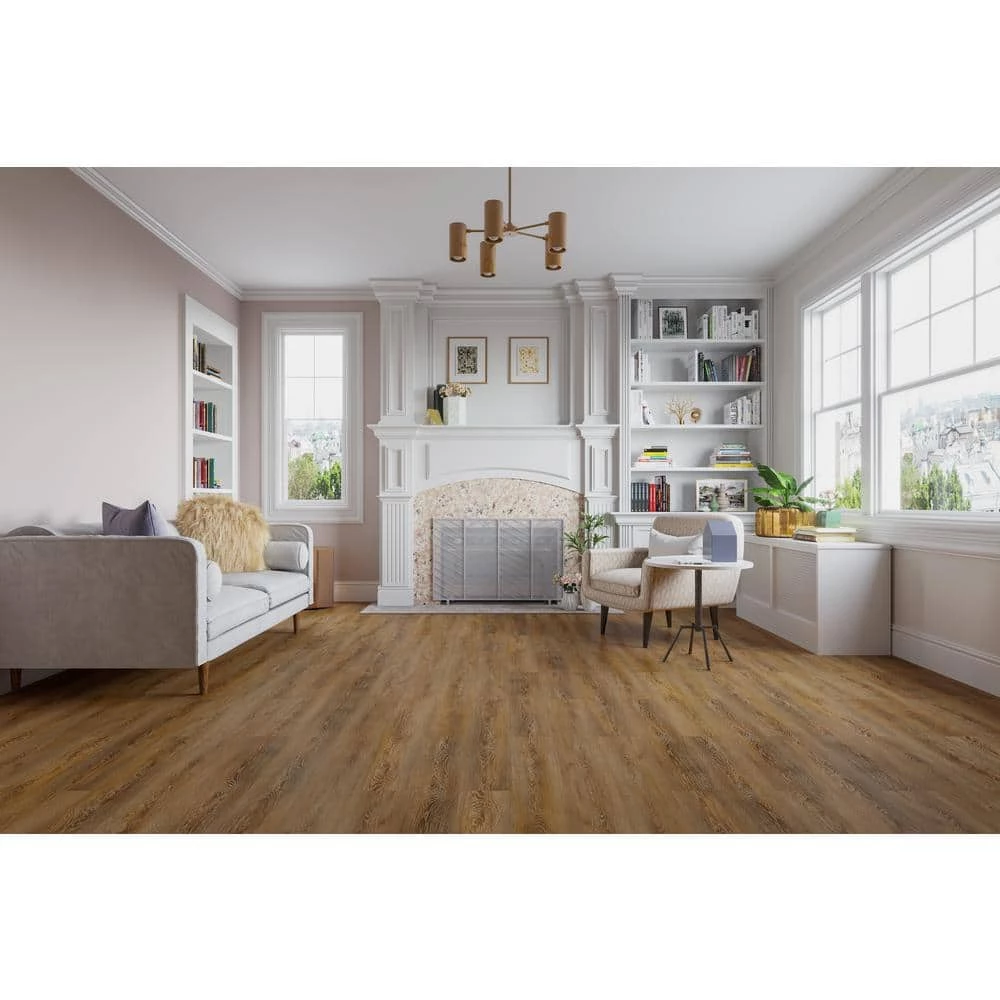 Home Decorators Collection Arkansas Oak 7.20 in. W x 42 in. L SPC Waterproof Vinyl Plank Flooring (25.20 sq. ft./case) 6 Home Decorators Collection Arkansas Oak 7.20 in. W x 42 in. L SPC Waterproof Vinyl Plank Flooring (25.20 sq. ft./case) - Image 4