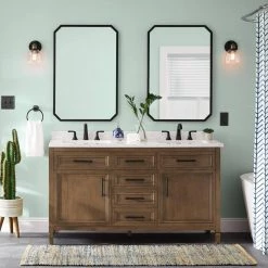 Home Decorators Collection Evelyn 6 in. 1-Light Bronze Modern Industrial Wall Mount Sconce Light with Clear Glass Shade -Home Decorators Soldes artisan bronze home decorators collection vanity lighting hb15018 313 1f 1000