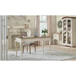 Home Decorators Collection Provence Ivory Writing Desk with Ash Brown Top 54 in. -Home Decorators Soldes ash brown home decorators collection writing desks md pv 006 a0 1000