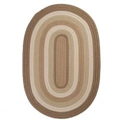Home Decorators Collection Frontier 8 ft. x 11 ft. Neutral Braided Oval Area Rug