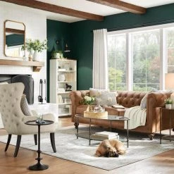 Home Decorators Collection Maeford Biscuit Upholstered Accent Chair -Home Decorators Soldes biscuit home decorators collection accent chairs 168 fa 1000