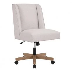 Home Decorators Collection Callaway Wingback Upholstered Office Chair in Biscuit Beige -Home Decorators Soldes biscuit home decorators collection task chairs 121 1 66 1000