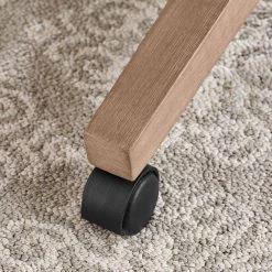 Home Decorators Collection Abbeyville Button-Tufted Upholstered Office Chair in Biscuit Beige with Adjustable Wood Base -Home Decorators Soldes biscuit home decorators collection task chairs 122 1 1d 1000