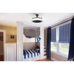 Home Decorators Collection Windara 22 in. LED Indoor/Covered Outdoor Black Ceiling Fan with Light Kit and Remote Control 17 Home Decorators Collection Windara 22 in. LED Indoor/Covered Outdoor Black Ceiling Fan with Light Kit and Remote Control -Home Decorators Soldes black home decorators collection ceiling fans with lights sfl 550l3 1d 1000