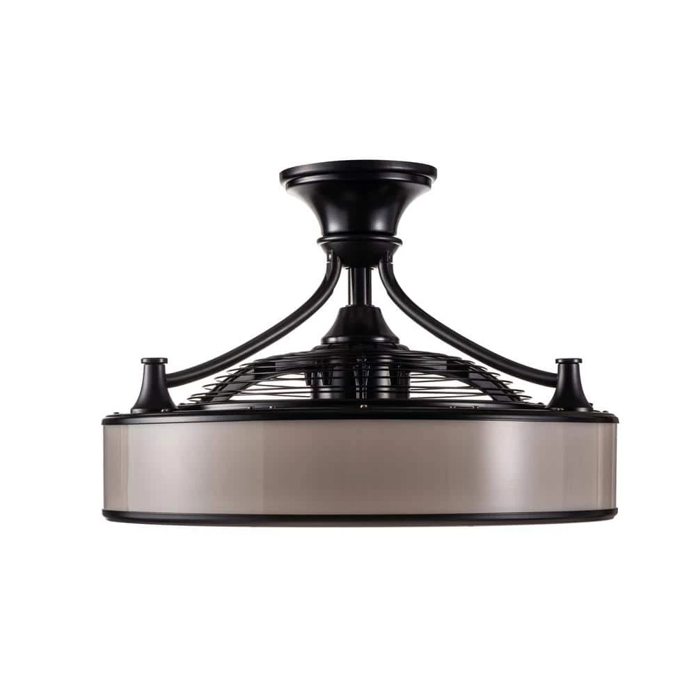 Home Decorators Collection Windara 22 in. LED Indoor/Covered Outdoor Black Ceiling Fan with Light Kit and Remote Control 13 Home Decorators Collection Windara 22 in. LED Indoor/Covered Outdoor Black Ceiling Fan with Light Kit and Remote Control - Image 11