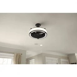 Home Decorators Collection Windara 22 in. LED Indoor/Covered Outdoor Black Ceiling Fan with Light Kit and Remote Control 18 Home Decorators Collection Windara 22 in. LED Indoor/Covered Outdoor Black Ceiling Fan with Light Kit and Remote Control -Home Decorators Soldes black home decorators collection ceiling fans with lights sfl 550l3 66 1000