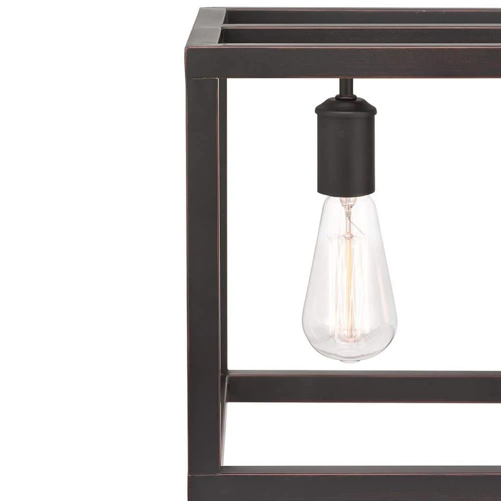 Home Decorators Collection Boswell Quarter 34 in. 5-Light Distressed Black Farmhouse Linear Chandelier for Dining and Kitchen Islands 10 Home Decorators Collection Boswell Quarter 34 in. 5-Light Distressed Black Farmhouse Linear Chandelier for Dining and Kitchen Islands - Image 8