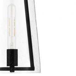 Home Decorators Collection Desmond 8 in. 1-Light Modern Black Hanging Pendant Light with Smoke Seeded Glass Shade -Home Decorators Soldes black home decorators collection chandeliers hb3658 05 40 1000