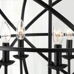Home Decorators Collection Sarolta Sands 5-Light Black Orb Chandelier for Dining Room -Home Decorators Soldes black home decorators collection chandeliers kb 55607 a0 1000