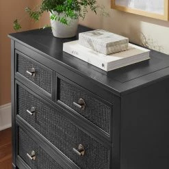 Home Decorators Collection Marsden Black 3-Drawer Cane Chest of Drawers (38 in W. X 36 in H.) -Home Decorators Soldes black home decorators collection chest of drawers 05613 02 eps free 1d 1000