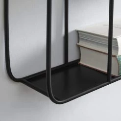 Home Decorators Collection Industrial Black Metal Wall Shelf (23 in. W x 33 in. H) -Home Decorators Soldes black home decorators collection decorative shelving 99tg122pa 40 1000