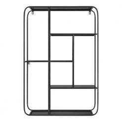 Home Decorators Collection Industrial Black Metal Wall Shelf (23 in. W x 33 in. H) -Home Decorators Soldes black home decorators collection decorative shelving 99tg122pa 4f 1000