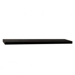 Home Decorators Collection 8 in. D x 24 in. L x 1-1/4 in. H Slim Shelf in Black