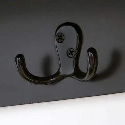 Home Decorators Collection 9.7 in. H x 40 in. W x 9.5 in. D Black and Walnut Wood Floating Decorative Cubby Wall Shelf with Hooks and Baskets -Home Decorators Soldes black home decorators collection decorative shelving sk19434br1 b 1d 1000