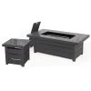 Home Decorators Collection Sunbury 48 in. Steel LP Gas Black Low Profile Marble Tile Top Fire Pit with Tank Holder (Fire Pit) (Box 1) -Home Decorators Soldes black home decorators collection gas fire pits 2333fp 3 64 1000