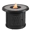Home Decorators Collection St. Charles 36 in. x 25 in. Round Steel Liquid Propane Black Fire Pit Table -Home Decorators Soldes black home decorators collection gas fire pits fhtm80318 64 1000