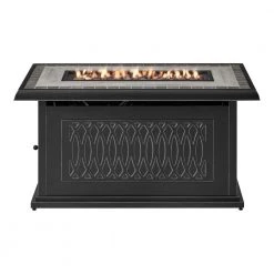 Home Decorators Collection St. Charles 25.98 in. x 25 in. Rectangular Steel Propane Gas Black Fire Pit -Home Decorators Soldes black home decorators collection gas fire pits fhtm80319 1f 1000