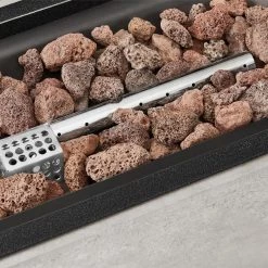 Home Decorators Collection St. Charles 25.98 in. x 25 in. Rectangular Steel Propane Gas Black Fire Pit -Home Decorators Soldes black home decorators collection gas fire pits fhtm80319 76 1000