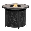 Home Decorators Collection Kendrick 35.04 in. x 25.20 in. Steel Round Propane Gas Firepit -Home Decorators Soldes black home decorators collection gas fire pits fhts80284 64 1000