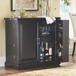 Home Decorators Collection Jamison Black Bar with Expandable Storage -Home Decorators Soldes black home decorators collection home bars sk18215a a0 1000