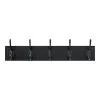 Home Decorators Collection Snap Install 27 in. Black Hook Rack with 5 Matte Black Hooks -Home Decorators Soldes black home decorators collection hooks 64141 64 1000