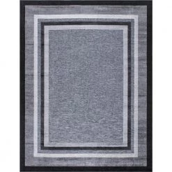 Home Decorators Collection Eternity Black 8 ft. x 10 ft. Indoor/Outdoor Area Rug