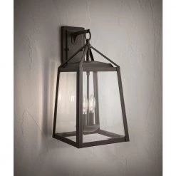 Home Decorators Collection Blakeley Transitional 2-Light Black Outdoor Wall Lantern with Beveled Glass -Home Decorators Soldes black home decorators collection outdoor sconces 19905 1d 1000