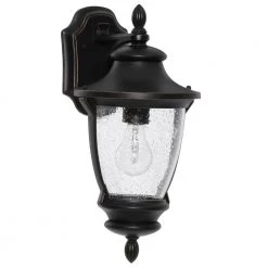 Home Decorators Collection Wilkerson 1-Light Black Outdoor Wall Lantern Sconce -Home Decorators Soldes black home decorators collection outdoor sconces 23452 40 1000