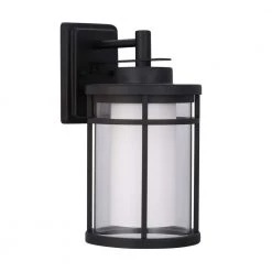 Home Decorators Collection Black Outdoor LED Wall Lantern Sconce -Home Decorators Soldes black home decorators collection outdoor sconces dw7178bk 40 1000
